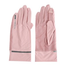 하베스티벌 자외선 차단 자전거 여성 장갑, 핑크, 1개