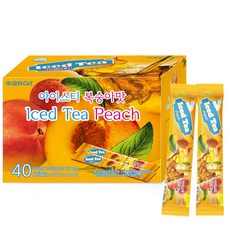 MochaC&T 冰茶沖泡粉 水蜜桃口味, 14g, 40條, 1盒