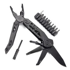 折疊便攜式多功能工具鉗 10款 黑色 4.2*10.9*2.6cm, 1套