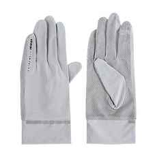 하베스티벌 자외선 차단 자전거 여성 장갑, 그레이, 1개