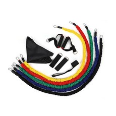 家用彈力繩健身拉力繩11件組, 混色, 1個