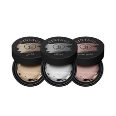 Gracia 復古金屬美甲凝膠 4ml 3入, 金色+銀色+玫瑰金, 12ml, 1組