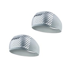 나야스타일 홈트레이닝 헬스 헤어 밴드 YGYP-137-4 2p, 그레이