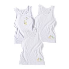 男童款恐龍與雨傘熊背心 3件組