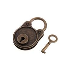 Pop MINDS可愛小熊掛鎖+鑰匙組 古代, 1套