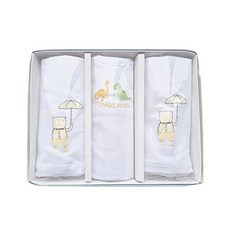 男童款雨傘熊和恐龍背心 3件組