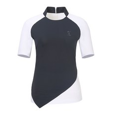 LPGA 女款變形領拼色T恤L212TS511P