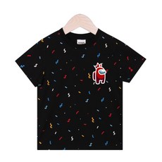 nykids 兒童款 Among Us 夜光彩虹 T恤 ASS001