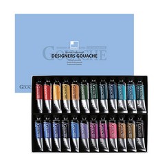 신한화구 전문가 과슈 물감 세트 B, 15ml, 24색