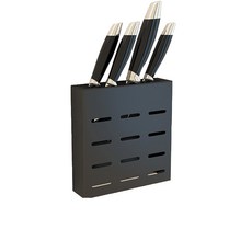 더블유엠 주방칼홀더 17cm, 블랙, 1개