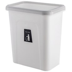 廚房掛式垃圾桶, 白色的