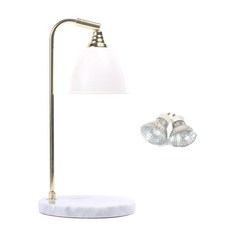 蠟燭暖燈 + 燈泡 2入, 大理石白