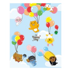 I LOVE PAINTING Kakao Friends DIY繪畫組 40*50cm, Oh Happy Day天空藍色