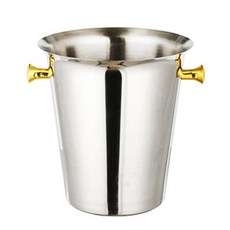 藍色摩登冰鎮葡萄酒冰桶 銀金色把手 2L ET21-01769, 1個