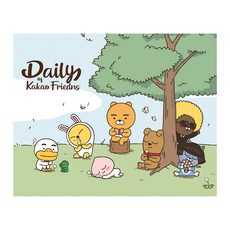 I LOVE PAINTING Kakao Friends DIY繪畫組 40*50cm, 日常綠色