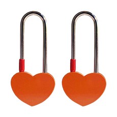 Pop MINDS愛心情侶長鎖 橘色, 2個