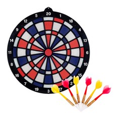 Potegar安全目標飛鏢盤+軟飛鏢 6入組, 混色