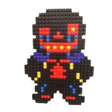 遊戲角色積木DIY套組 + 包包掛飾, 1-4, 隨機出貨(包包掛飾)