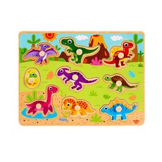 TOOKY TOY 磁吸式恐龍造型拼圖玩具組, 1個, 9件