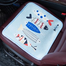 涼爽透氣坐墊 2入, 魚