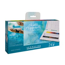 SENNELIER 申內利爾 La Petite 塊狀固體水彩 N131681, 24色