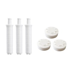 Cheongho Nice 淨水淋浴過濾器補充裝主體 3p + 頭部 3p 套裝, 1組