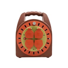 輪座式延長線 X2 IP-20M-1 5SQ 巧克力棕, 20m, 單色, 1組