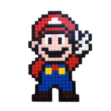 立體像素積木角色創作套組, 1個, 紅色 + 藍色 + 膚色