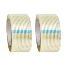 6 透明玻璃纖維條紋膠帶 4cm x 50m, 2個