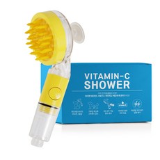 atojet My Pet 維他命C蓮蓬頭, 1個, 黃色 + 透明色