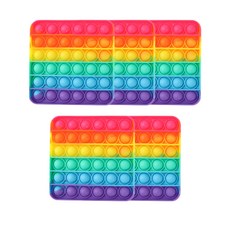 TokTok按壓式彩虹泡泡板 5入, 正方形