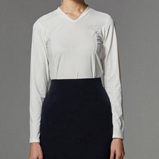 CLANG CLANG 女士玫瑰 V 領修身長袖 T恤