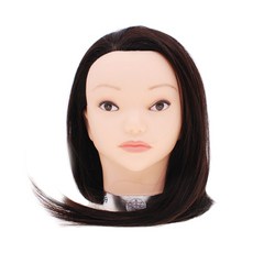 Chunhyesa 黃標國考人發假髮45cm, 黑褐色, 1個