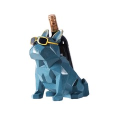 Mom's peace可愛狗狗酒架, 藍色, 1個