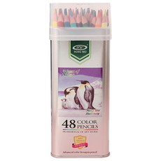 Meirian 多用途彩色鉛筆 + 金屬鐵盒組, 1個, 48色