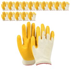 탑앤글러브 반코팅 목장갑, 황코팅, 100개