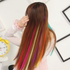 假髮髮片 10款入, 混色, 1套