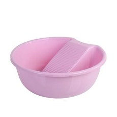 Pism大型2in1洗衣盆洗衣板, 1個, 粉色的