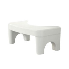 舒適馬桶墊腳椅, 1個, 白色