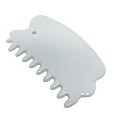 陶瓷按摩梳, 白色的, 1個