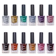 KENZICO 金屬光凝膠指甲油組 12入, MD01+MD02+MD03+MD04+MD05+MD06+MD07+MD08+MD09+MD10+MD11+MD12, 120g, 1組