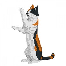 JEKCA 三色貓 優質貓咪積木, 6 貓貓拳三色貓