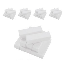 Monster指甲美甲磨砂塊組 10入, 白色的, 5個