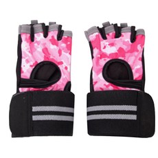 Y&B 軍用防滑健身手套, 粉紅色, 1個