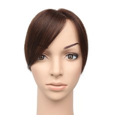 Foxwig 中性公牛部分小假髮男式 5 x 8cm皇冠 17cm W8009, 自然棕色, 1個