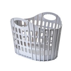 折疊式洗衣籃, 灰色的, 1個