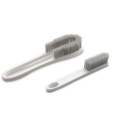 다쇼룸 신발 클리닝 브러쉬, 화이트, 2개