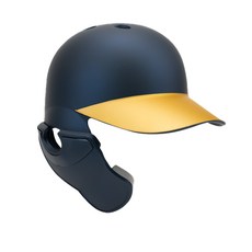 18.44 좌타용 검투사 무광 야구 헬멧, 네이비 + 골드, 1개