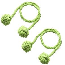 Rubycoco繩結綁帶窗簾束帶, 蘋果綠, 2個