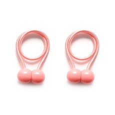 루비코코 구슬 자석 커튼타이백, 분홍, 2개